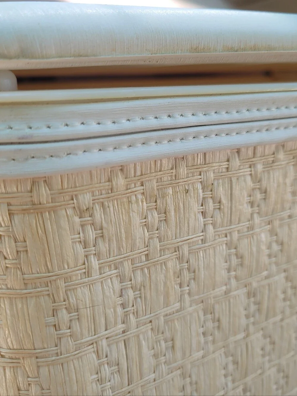 Vintage Clothes Laundry Hamper Padded Top Cottagecore